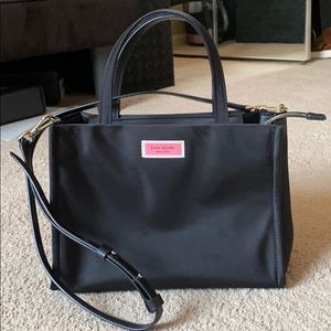 Black Kate Spade bag, including cross body strap!